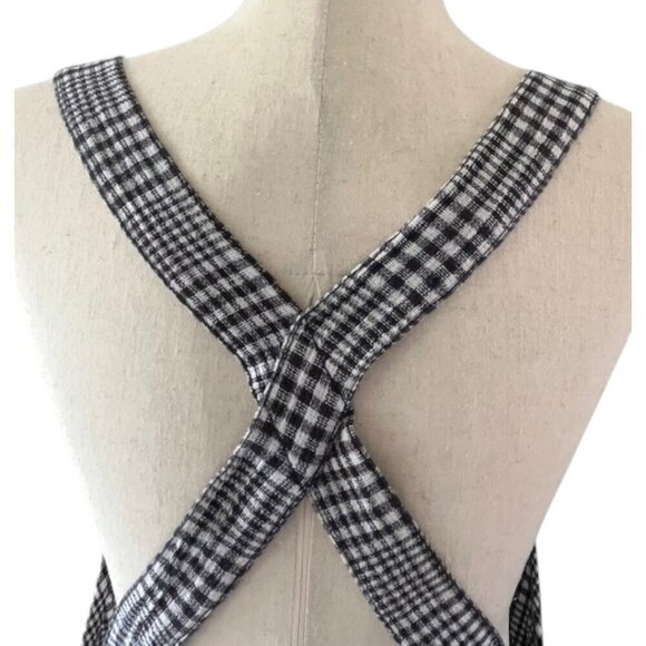 Free People Chrissie Mini Skirtall Dress in Black/White Gingham Medium NWOT - Picture 10 of 16